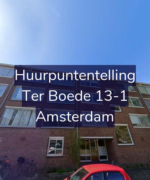 Foto gevel Huurpuntentelling voor Ter Boede 13-1, Amsterdam
