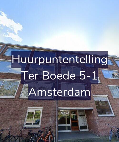 Foto gevel Huurpuntentelling voor Ter Boede 5-1, Amsterdam