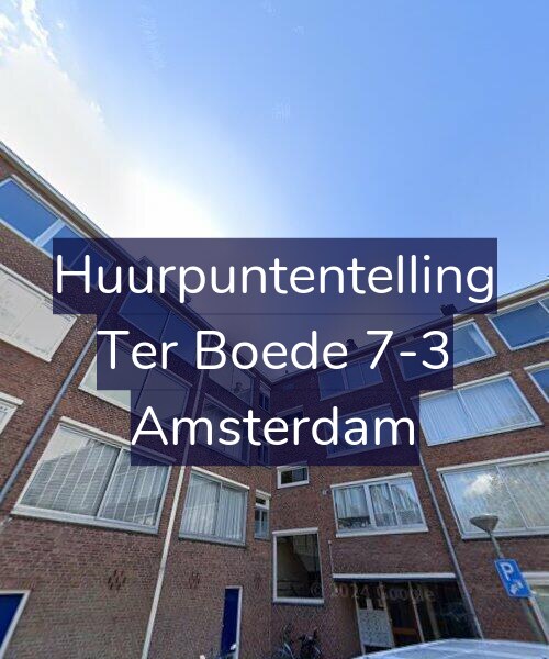 Foto gevel Huurpuntentelling voor Ter Boede 7-3, Amsterdam