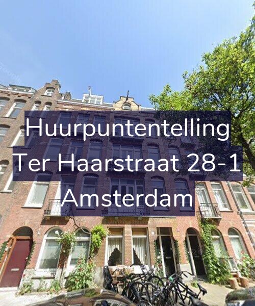 Foto gevel Huurpuntentelling voor Ter Haarstraat 28-1, Amsterdam