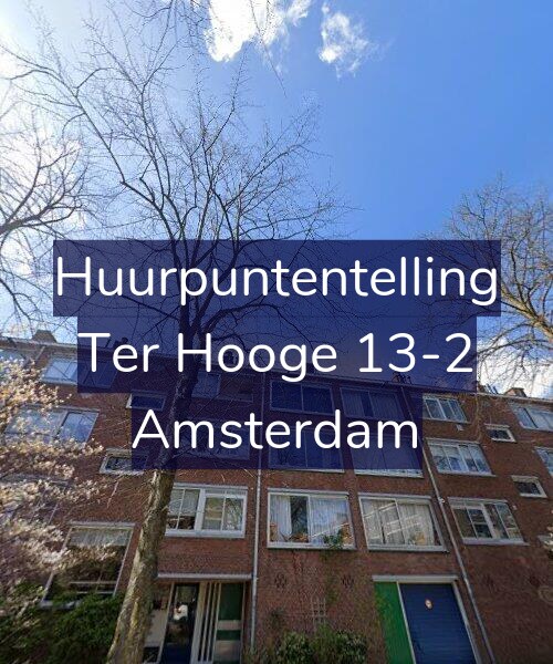 Foto gevel Huurpuntentelling voor Ter Hooge 13-2, Amsterdam