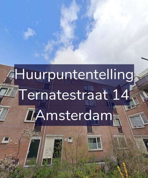 Foto gevel Huurpuntentelling voor Ternatestraat 14, Amsterdam