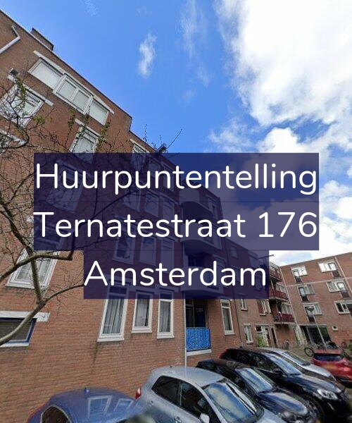 Foto gevel Huurpuntentelling voor Ternatestraat 176, Amsterdam