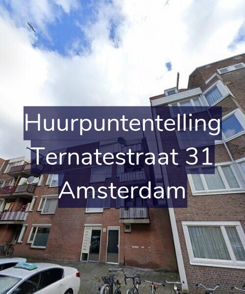 Foto gevel Huurpuntentelling voor Ternatestraat 31, Amsterdam