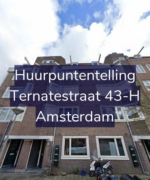 Foto gevel Huurpuntentelling voor Ternatestraat 43-H, Amsterdam