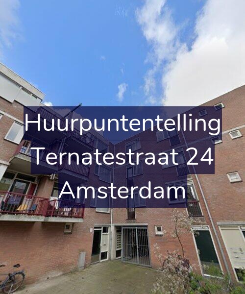 Foto gevel Huurpuntentelling voor Ternatestraat 24, Amsterdam