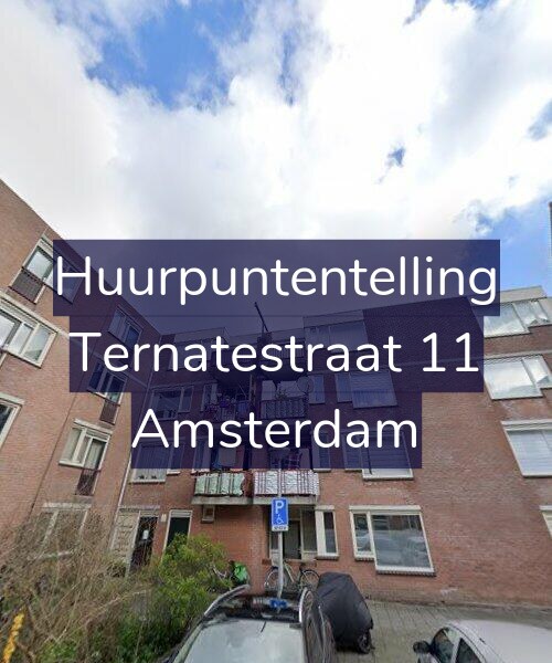 Foto gevel Huurpuntentelling voor Ternatestraat 11, Amsterdam