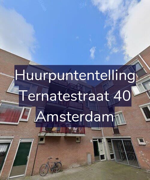 Foto gevel Huurpuntentelling voor Ternatestraat 40, Amsterdam