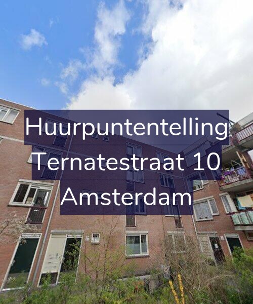 Foto gevel Huurpuntentelling voor Ternatestraat 10, Amsterdam