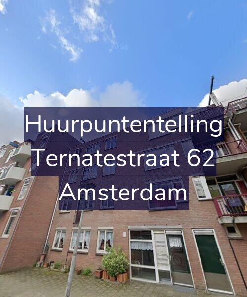 Foto gevel Huurpuntentelling voor Ternatestraat 62, Amsterdam