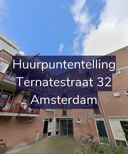 Foto gevel Huurpuntentelling voor Ternatestraat 32, Amsterdam