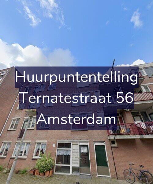 Foto gevel Huurpuntentelling voor Ternatestraat 56, Amsterdam
