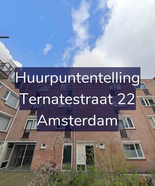 Foto gevel Huurpuntentelling voor Ternatestraat 22, Amsterdam