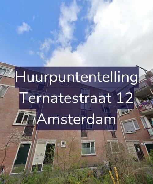 Foto gevel Huurpuntentelling voor Ternatestraat 12, Amsterdam