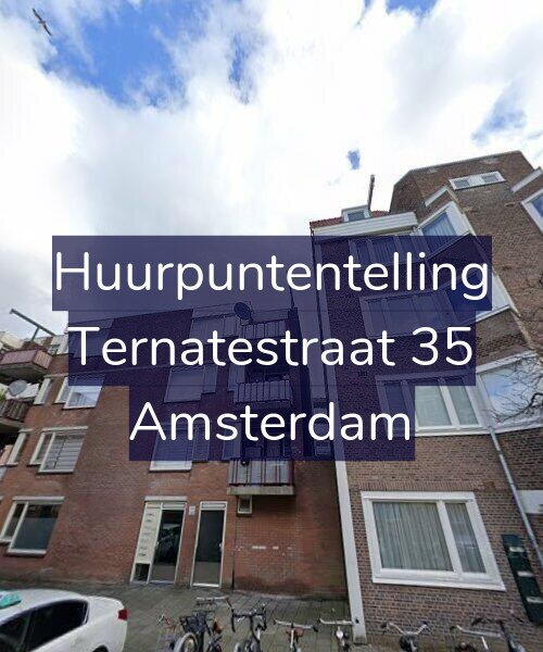 Foto gevel Huurpuntentelling voor Ternatestraat 35, Amsterdam