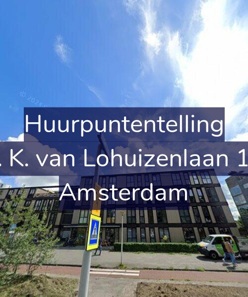 Foto gevel Huurpuntentelling voor Th. K. van Lohuizenlaan 160, Amsterdam