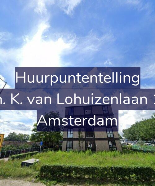 Foto gevel Huurpuntentelling voor Th. K. van Lohuizenlaan 16, Amsterdam