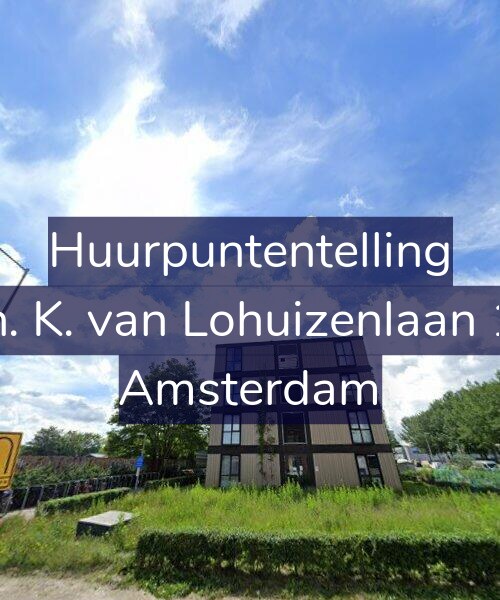 Foto gevel Huurpuntentelling voor Th. K. van Lohuizenlaan 14, Amsterdam