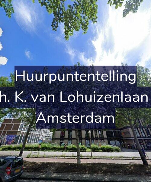 Foto gevel Huurpuntentelling voor Th. K. van Lohuizenlaan 8, Amsterdam
