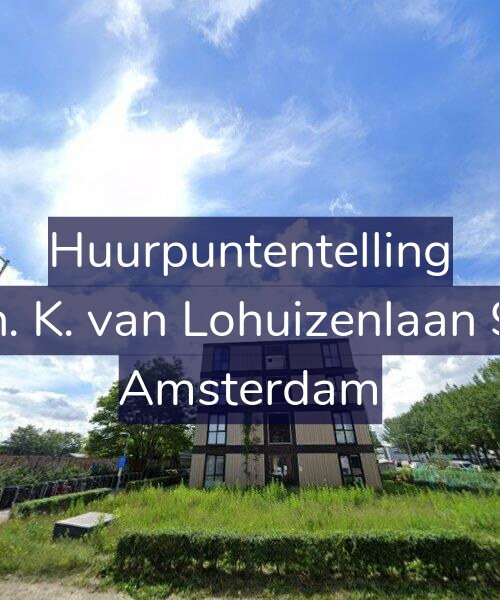 Foto gevel Huurpuntentelling voor Th. K. van Lohuizenlaan 92, Amsterdam
