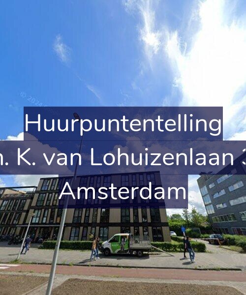 Foto gevel Huurpuntentelling voor Th. K. van Lohuizenlaan 34, Amsterdam