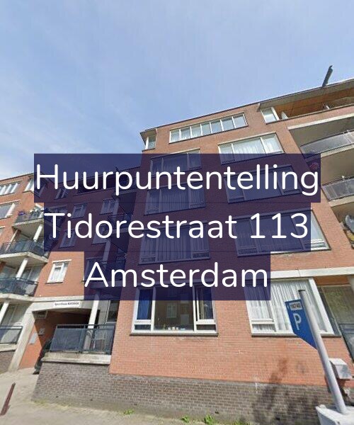 Foto gevel Huurpuntentelling voor Tidorestraat 113, Amsterdam