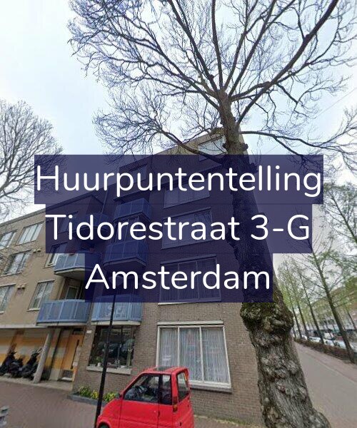 Foto gevel Huurpuntentelling voor Tidorestraat 3-G, Amsterdam