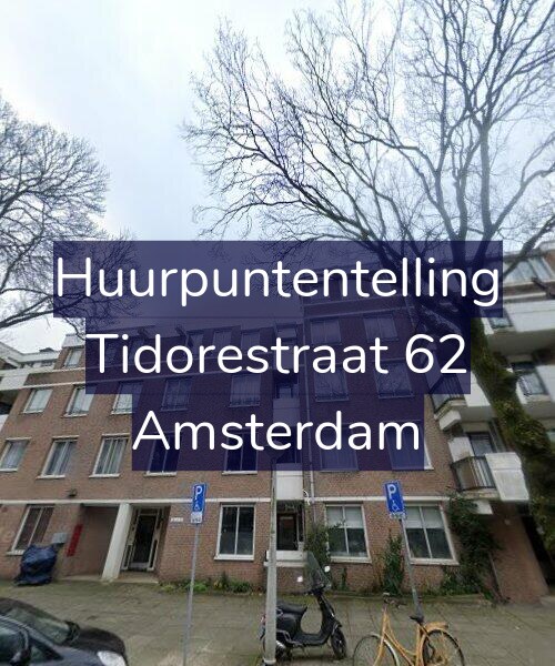 Foto gevel Huurpuntentelling voor Tidorestraat 62, Amsterdam