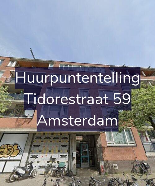 Foto gevel Huurpuntentelling voor Tidorestraat 59, Amsterdam