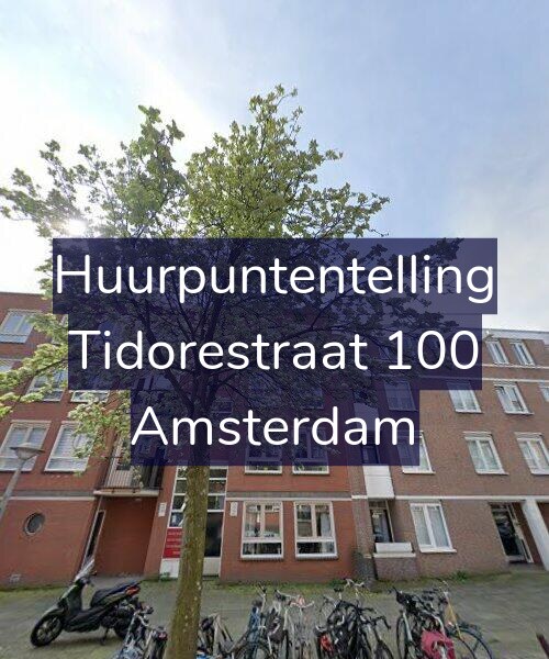 Foto gevel Huurpuntentelling voor Tidorestraat 100, Amsterdam