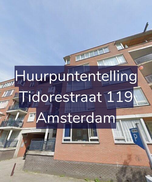 Foto gevel Huurpuntentelling voor Tidorestraat 119, Amsterdam