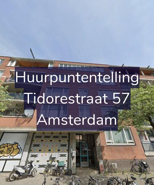 Foto gevel Huurpuntentelling voor Tidorestraat 57, Amsterdam