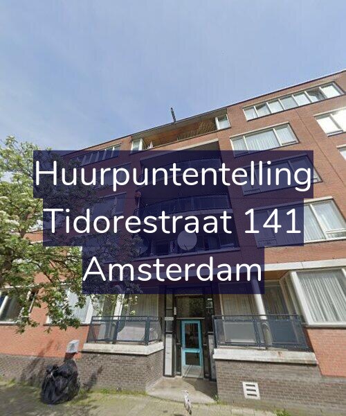 Foto gevel Huurpuntentelling voor Tidorestraat 141, Amsterdam