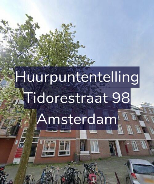Foto gevel Huurpuntentelling voor Tidorestraat 98, Amsterdam
