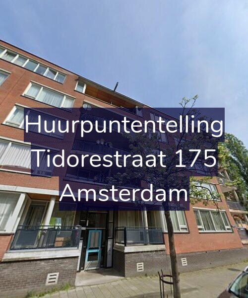 Foto gevel Huurpuntentelling voor Tidorestraat 175, Amsterdam