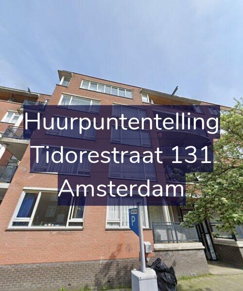 Foto gevel Huurpuntentelling voor Tidorestraat 131, Amsterdam