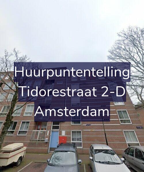 Foto gevel Huurpuntentelling voor Tidorestraat 2-D, Amsterdam