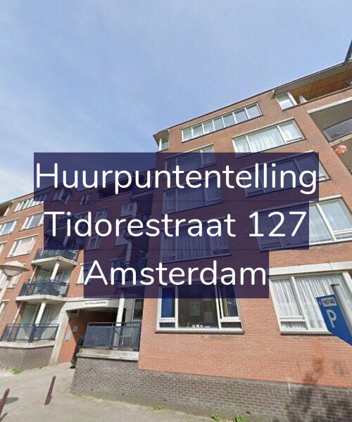 Foto gevel Huurpuntentelling voor Tidorestraat 127, Amsterdam