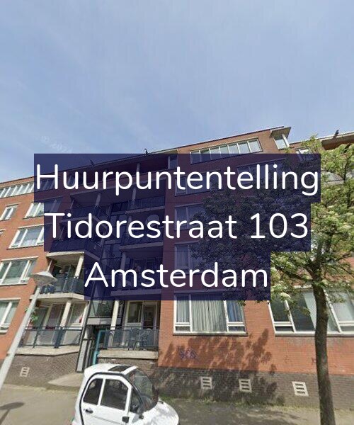 Foto gevel Huurpuntentelling voor Tidorestraat 103, Amsterdam
