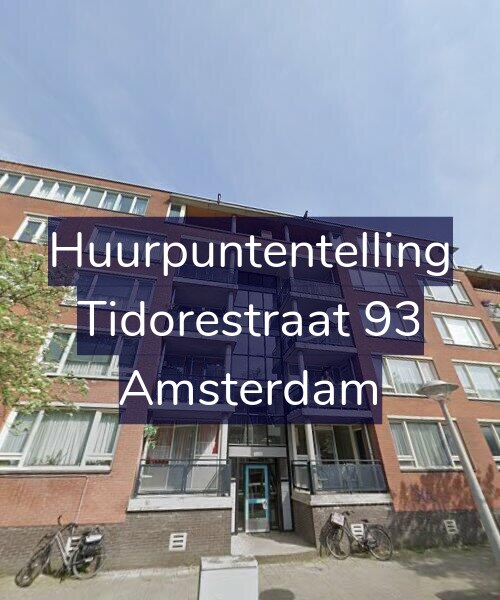 Foto gevel Huurpuntentelling voor Tidorestraat 93, Amsterdam