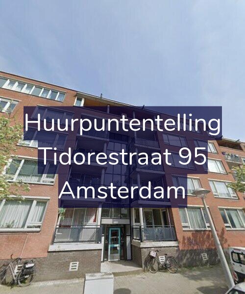 Foto gevel Huurpuntentelling voor Tidorestraat 95, Amsterdam