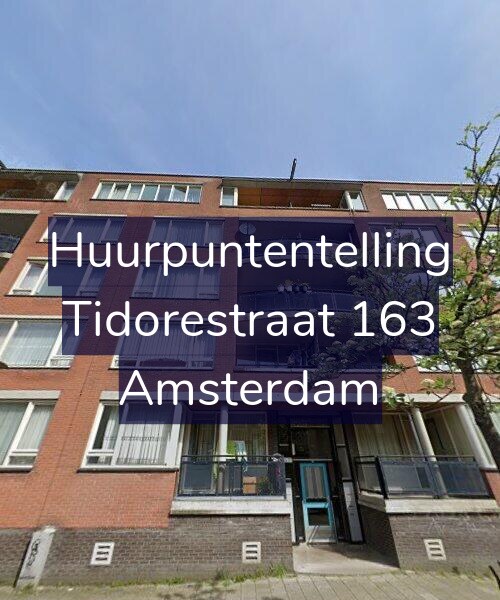 Foto gevel Huurpuntentelling voor Tidorestraat 163, Amsterdam