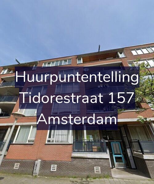 Foto gevel Huurpuntentelling voor Tidorestraat 157, Amsterdam