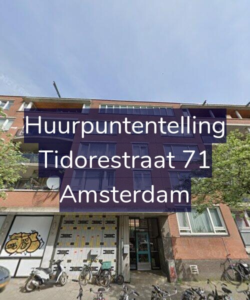 Foto gevel Huurpuntentelling voor Tidorestraat 71, Amsterdam