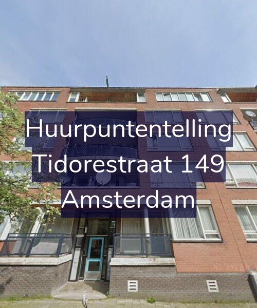 Foto gevel Huurpuntentelling voor Tidorestraat 149, Amsterdam