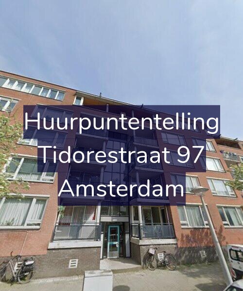 Foto gevel Huurpuntentelling voor Tidorestraat 97, Amsterdam
