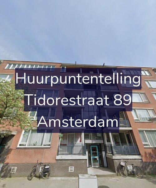 Foto gevel Huurpuntentelling voor Tidorestraat 89, Amsterdam
