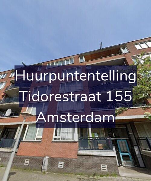 Foto gevel Huurpuntentelling voor Tidorestraat 155, Amsterdam