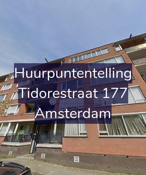 Foto gevel Huurpuntentelling voor Tidorestraat 177, Amsterdam