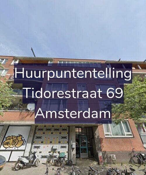 Foto gevel Huurpuntentelling voor Tidorestraat 69, Amsterdam